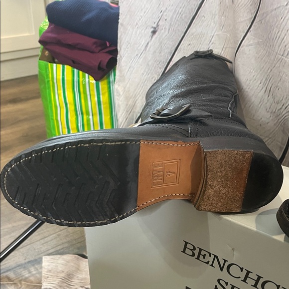 Frye Black Leather Boots Size 7.5 Excellent Condition - Picture 8 of 15